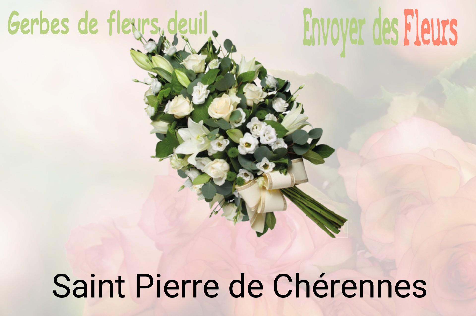 Gerbe de fleurs de deuil livrée à Saint-Pierre-de-Chérennes